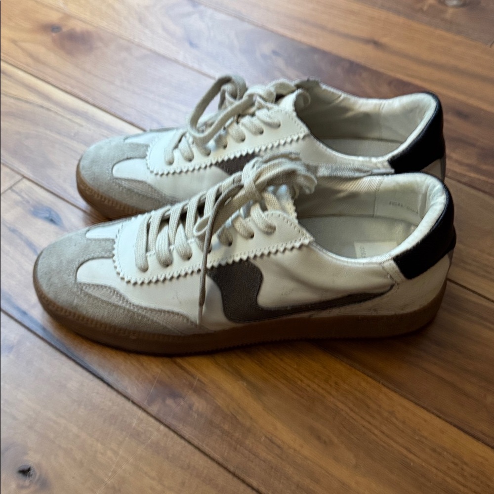 Dolce Vita Notice Sneaker - White/Grey Leather - Picture 6 of 9